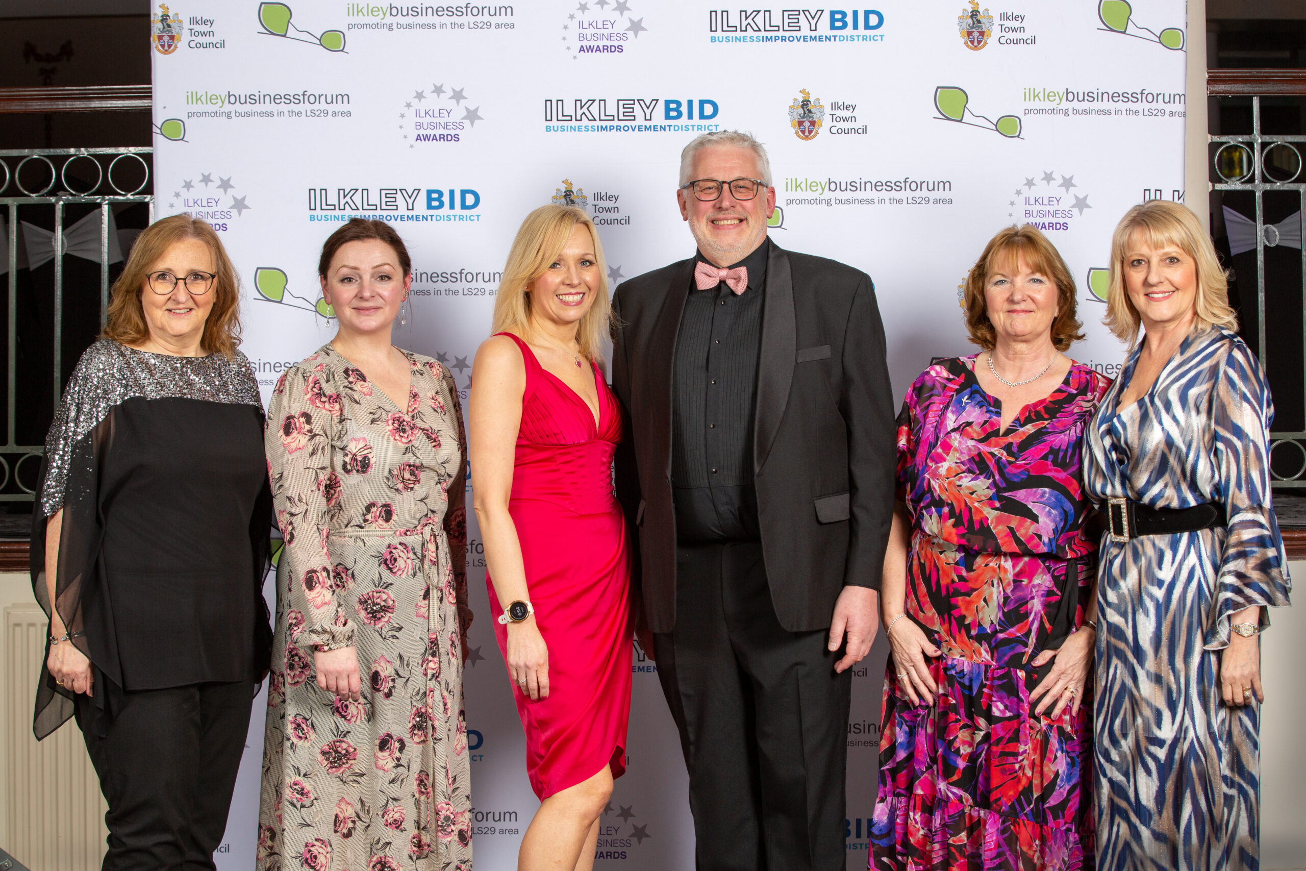 The 2023 Ilkley Business Awards Committee Caz Stewart, Jessica McGregor, Jos Mountcastle, David Waterhouse, Lynn Tennant & Helen Rhodes.