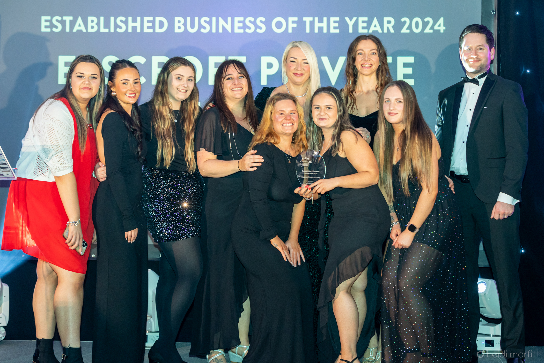 Home Instead Ilkley Winner of Established Business Award with sponsor Holden Law