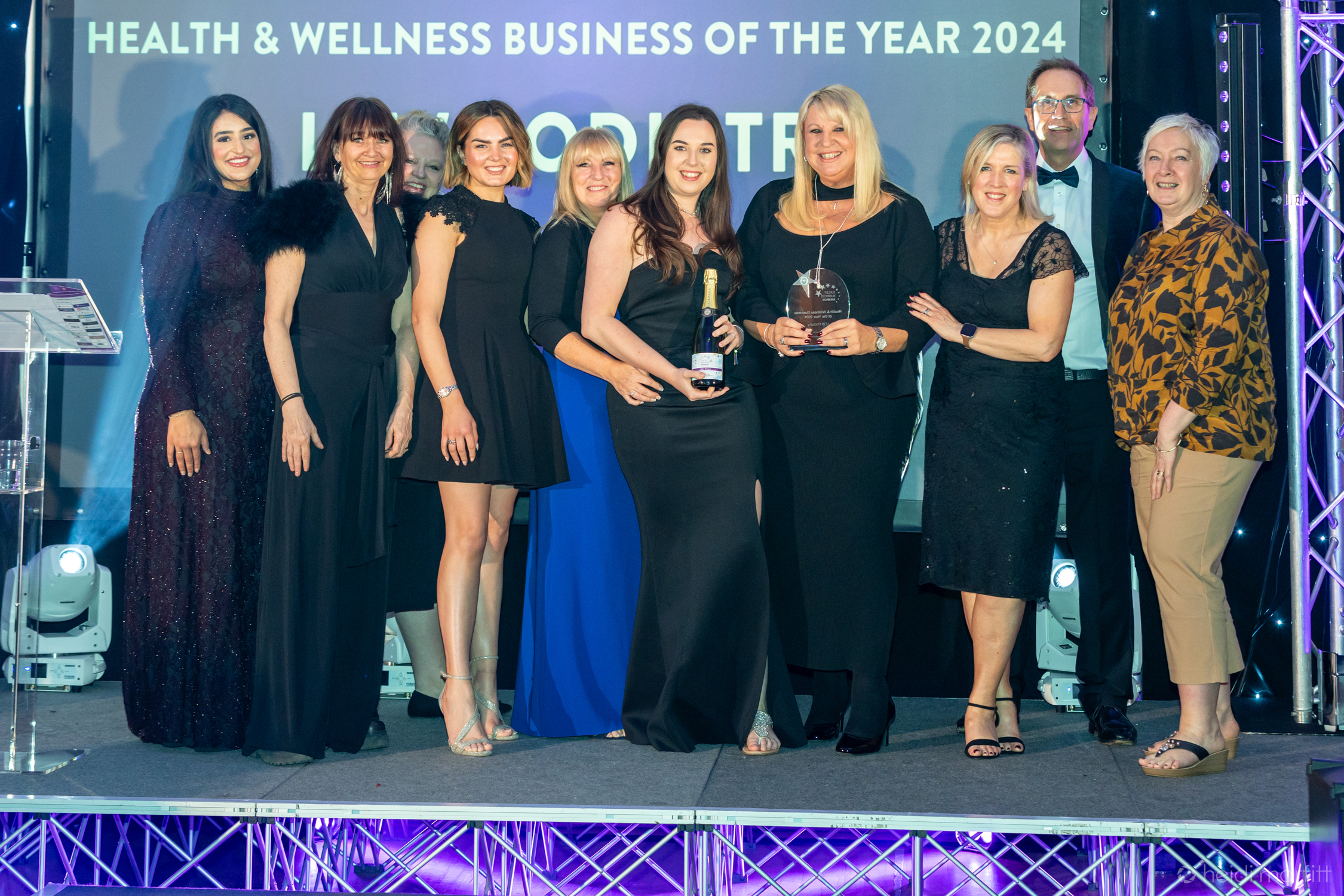 Winners The Valley Clinic with sponsors Home Instead Ilkley
