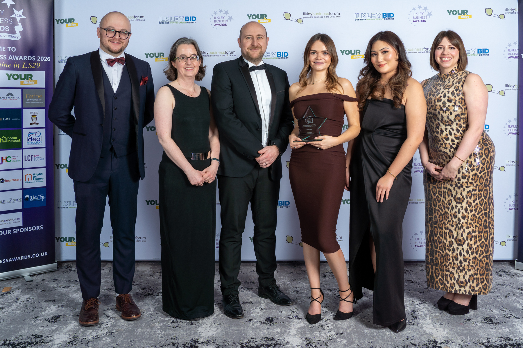 LCF Law Professional Services Business of the Year 2026 with sponsor